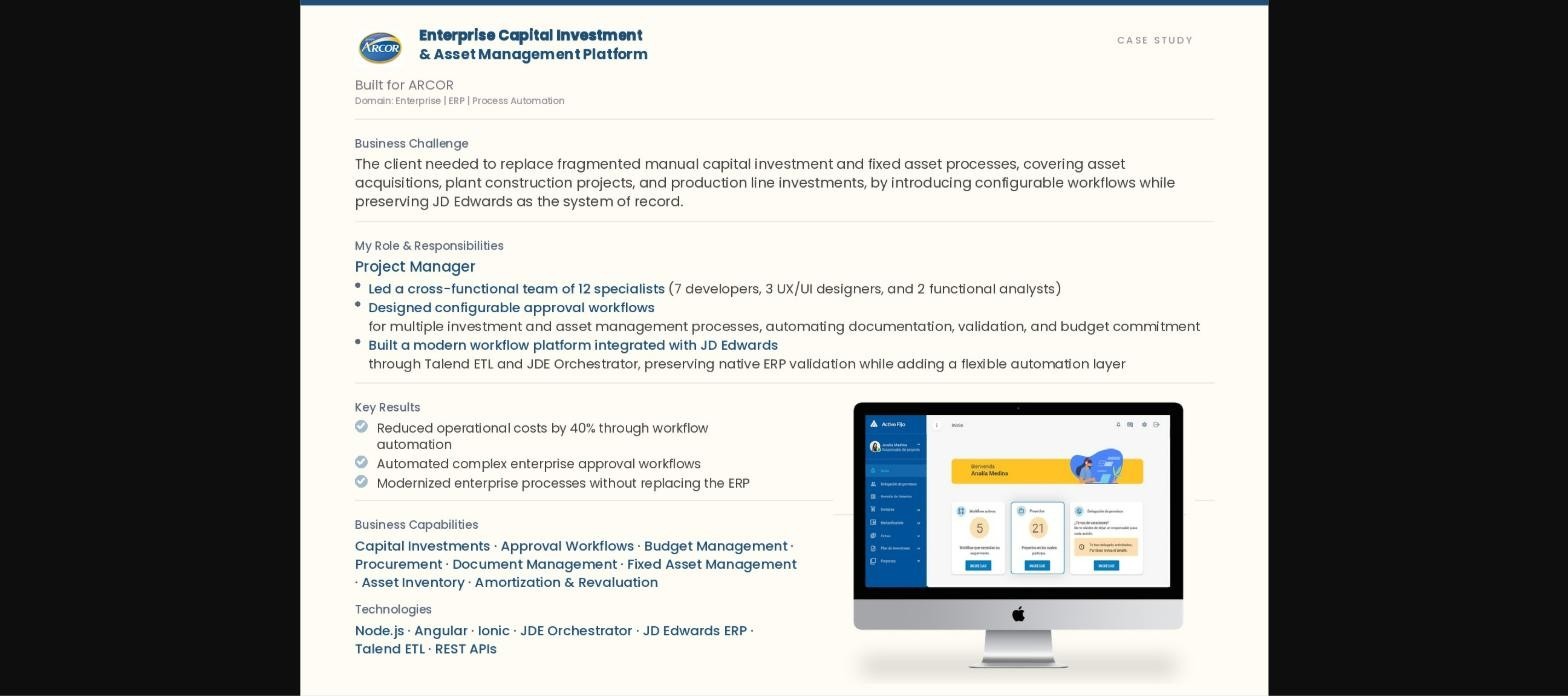 Enterprise Capital Investment & Asset Management Platform