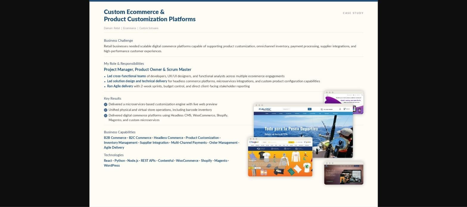 Custom Ecommerce & Product Customization Platforms